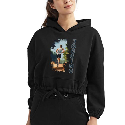 Jogging Vibes - Women’s Cropped Hoodie