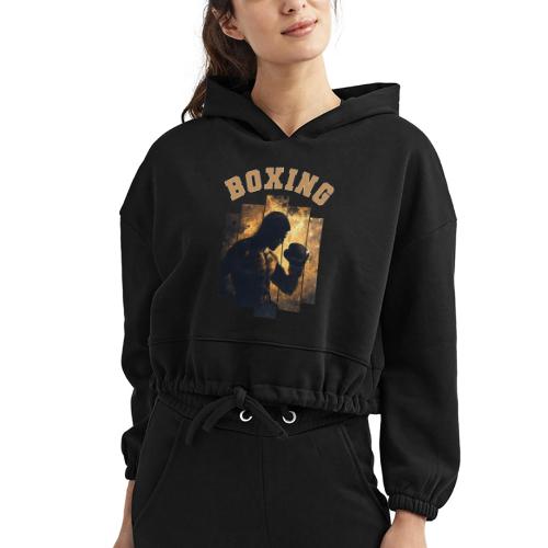 The Art of Boxing - Women’s Cropped Hoodie