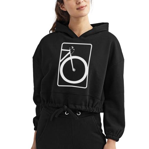Front Wheel Forward - Women’s Cropped Hoodie
