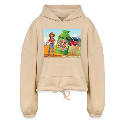 Nicole Sauce's Goat Juice - Women’s Cropped Hoodie