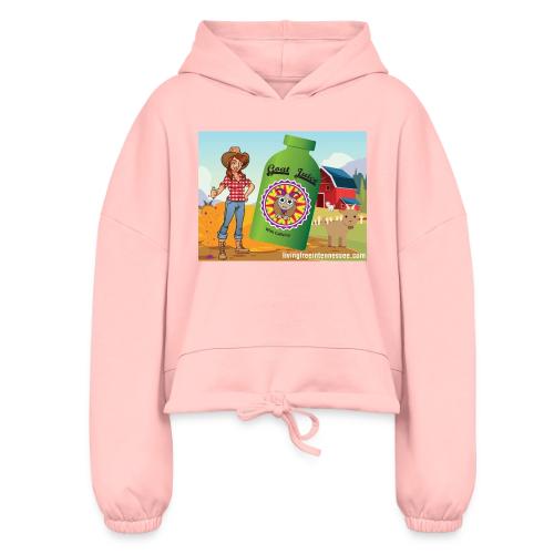 Nicole Sauce's Goat Juice - Women’s Cropped Hoodie