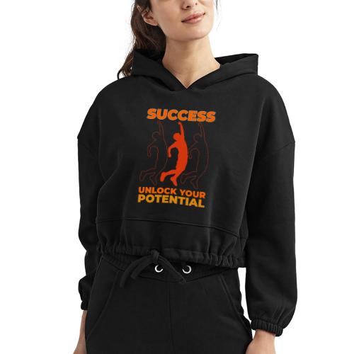 Unlock Success - Women’s Cropped Hoodie