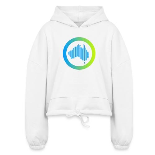 Gradient Symbol Only - Women’s Cropped Hoodie