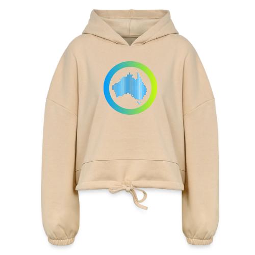 Gradient Symbol Only - Women’s Cropped Hoodie