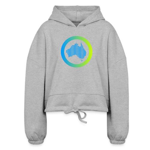 Gradient Symbol Only - Women’s Cropped Hoodie