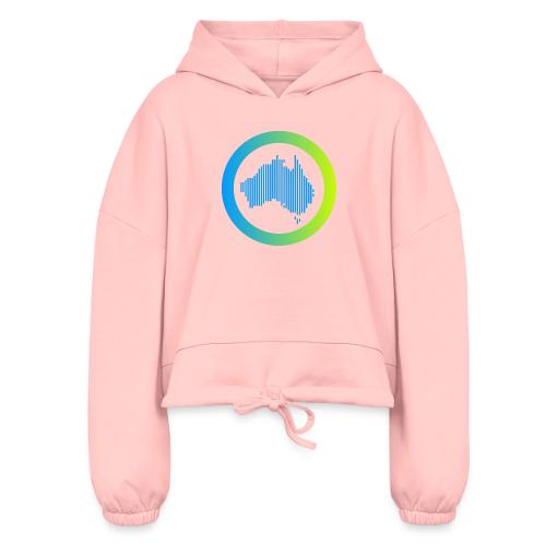 Gradient Symbol Only - Women’s Cropped Hoodie