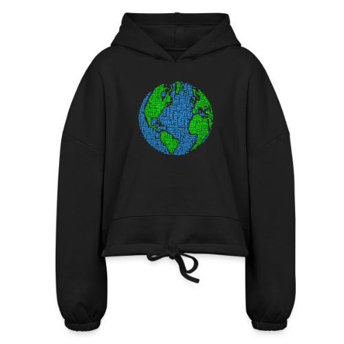 Global PEACE Sphere - Women’s Cropped Hoodie