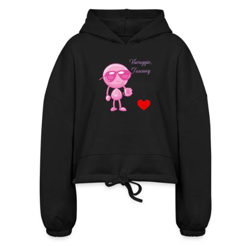 Smoon City_Viareggio Tuscany Pink - Women’s Cropped Hoodie