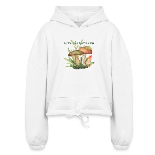 Unplug Series - Design 2 - Women’s Cropped Hoodie