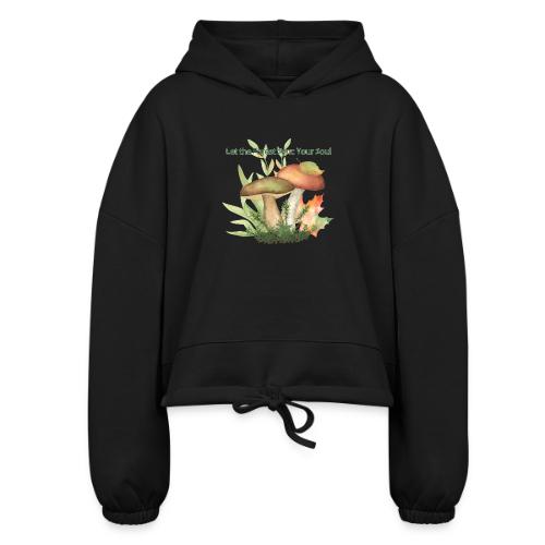Unplug Series - Design 2 - Women’s Cropped Hoodie
