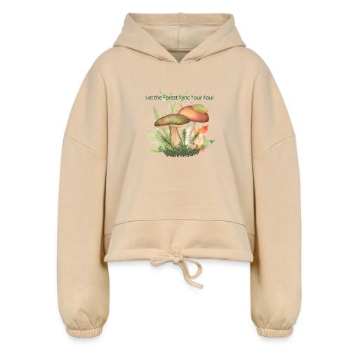 Unplug Series - Design 2 - Women’s Cropped Hoodie