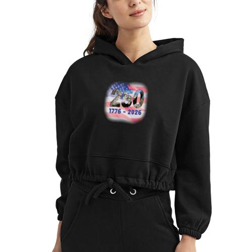 1776 - 2026 | 250 Years USA - Women’s Cropped Hoodie