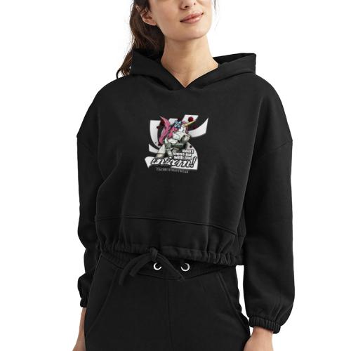 Don t mess up with the unicor - Women’s Cropped Hoodie