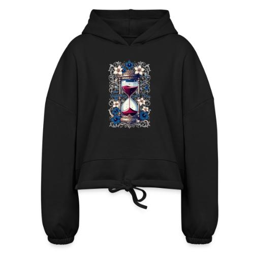 Our Moments Defy Time Hourglass Gifts T-Shirt - Women’s Cropped Hoodie