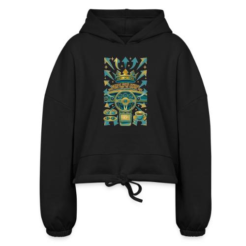 Backseat Driver T Shirt, Funny Dad Gift - Women’s Cropped Hoodie