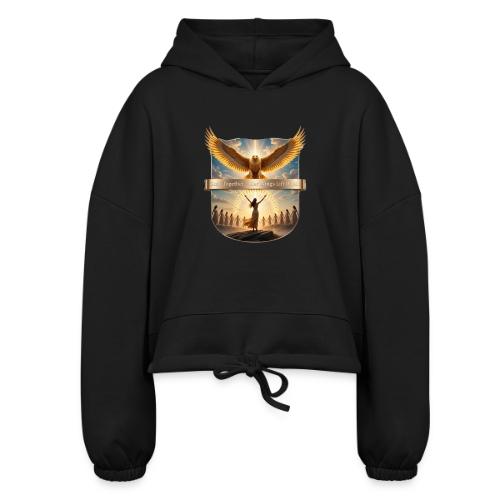 Women’s Day Eagle Matriarch T Shirt,, Gift for Mom - Women’s Cropped Hoodie