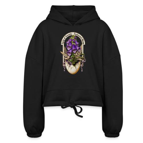 Spring Serenity Foxglove Tee, Easter Gift for wife - Women’s Cropped Hoodie