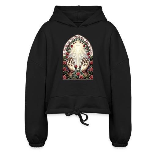 Easter By His Wounds Healed T Shirt, Renewal Gift - Women’s Cropped Hoodie