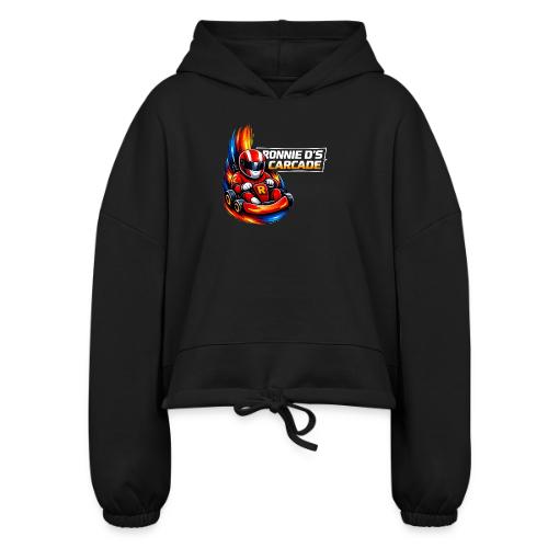 Carcadelogoracer1 - Women’s Cropped Hoodie