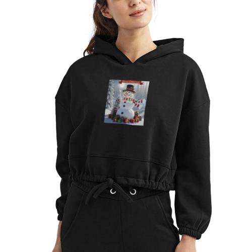 Merry Christmas - Women’s Cropped Hoodie
