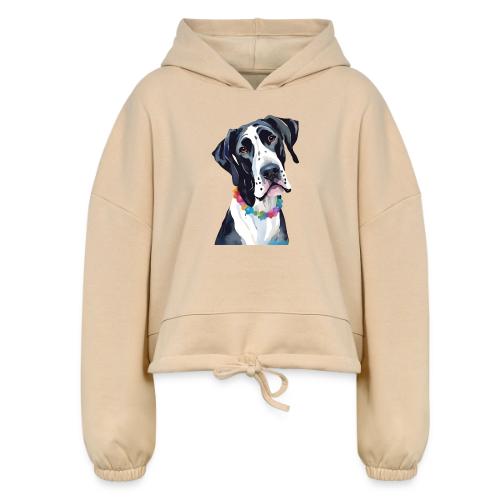 Tank - Great Dane - Women’s Cropped Hoodie