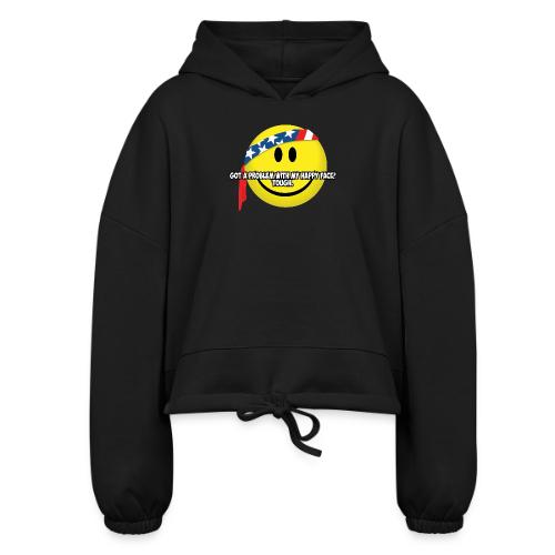 Happy Face USA - Women’s Cropped Hoodie