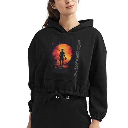 Basketball Blaze - Women’s Cropped Hoodie