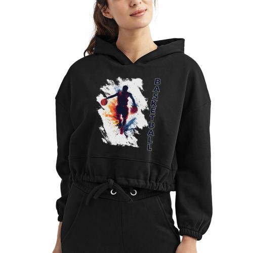 Basketball Hustle - Women’s Cropped Hoodie