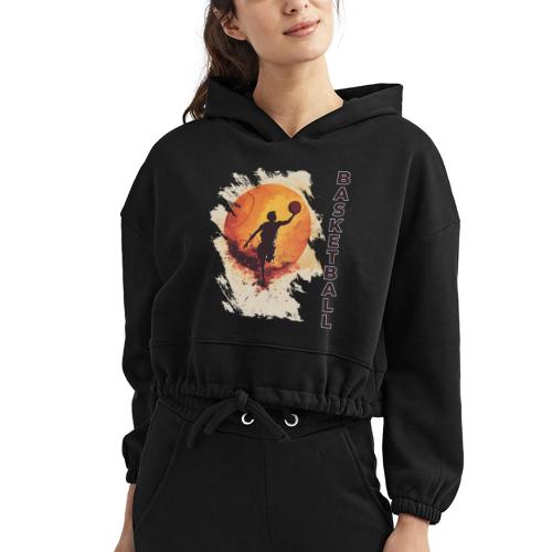 Basketball Stride - Women’s Cropped Hoodie