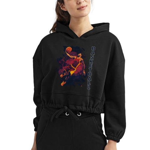 Basketball Charge - Women’s Cropped Hoodie