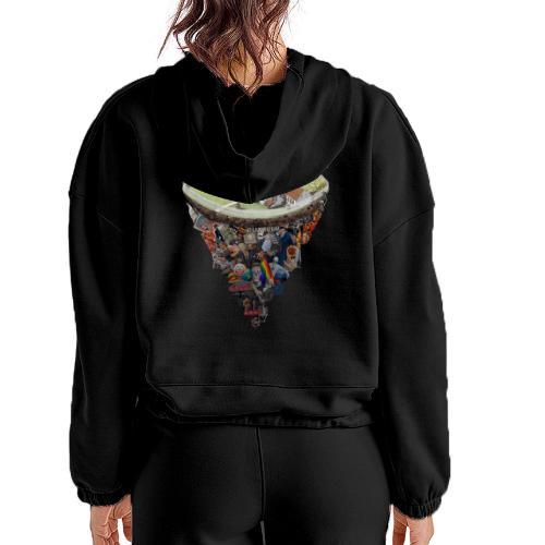 Reality Prime (On Color, Back Design) - Women’s Cropped Hoodie