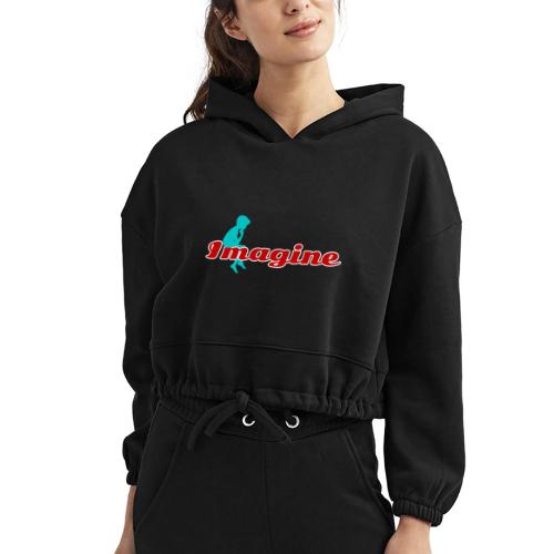 Imagine – Inspire Creativity & Dreams - Women’s Cropped Hoodie