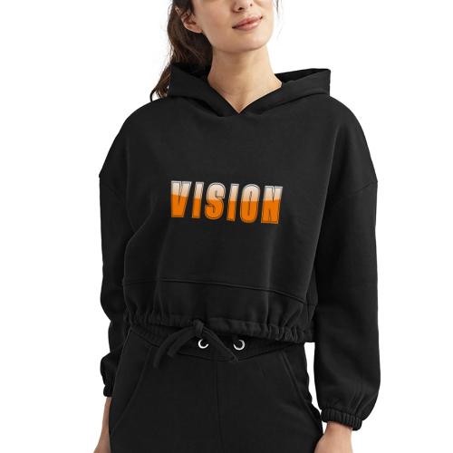 Vision Word Design - Women’s Cropped Hoodie