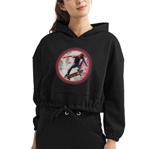 Skateboarding Soul - Women’s Cropped Hoodie