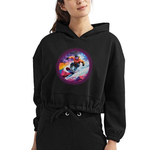 Snowboarding Spirit - Women’s Cropped Hoodie