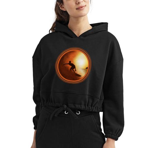Surfing Vibes - Women’s Cropped Hoodie
