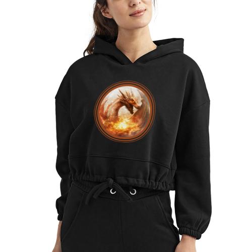 Dragon's Wrath - Women’s Cropped Hoodie