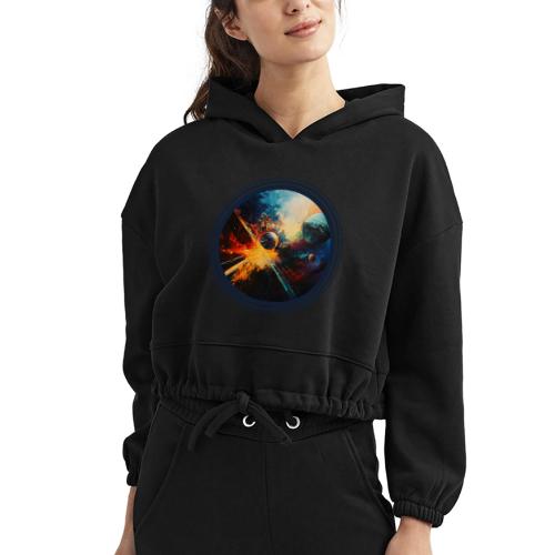 Planets in Turmoil - Women’s Cropped Hoodie