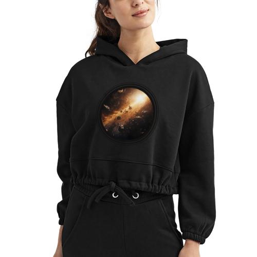 Asteroids Pulse - Women’s Cropped Hoodie