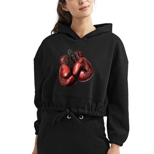 Legacy Boxing Gloves - Women’s Cropped Hoodie