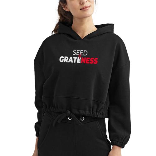 Seed of Grateness Merch - Women’s Cropped Hoodie