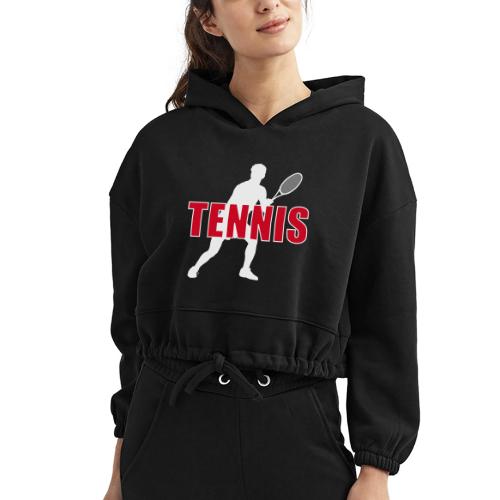 Red Court Tennis - Women’s Cropped Hoodie