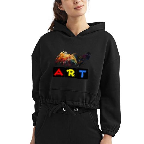 Pulse of Art - Women’s Cropped Hoodie