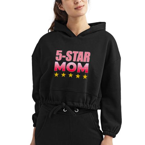Five Stars Mom - Women’s Cropped Hoodie