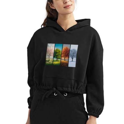 The four Seasons - Women’s Cropped Hoodie