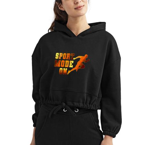 Sport Mode On - Women’s Cropped Hoodie