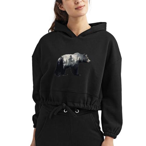 Forest Within the Bear - Women’s Cropped Hoodie