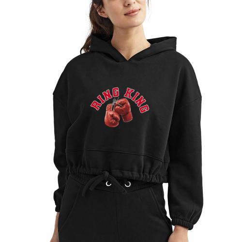 Boxing: Ring King Glory - Women’s Cropped Hoodie
