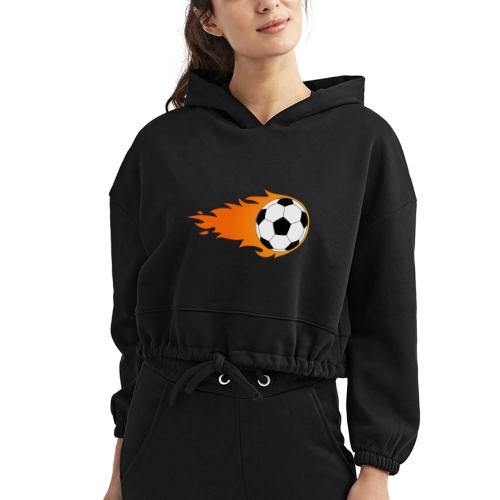 Soccer Ball - Women’s Cropped Hoodie