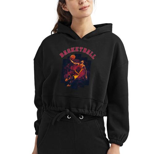 Basketball Spirit - Women’s Cropped Hoodie